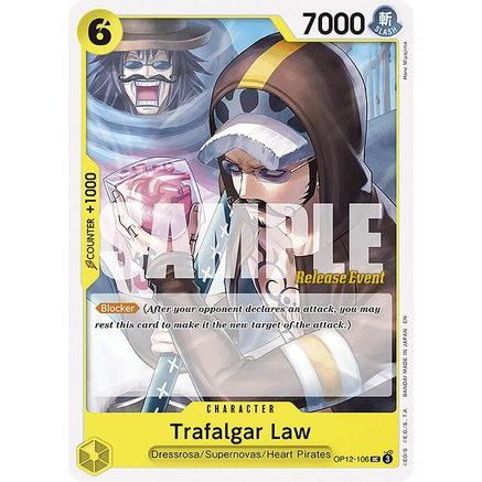 Trafalgar Law (106) (OP12-106) - Legacy of the Master Release Event Cards