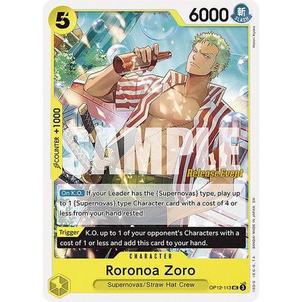 Roronoa Zoro (113) (OP12-113) - Legacy of the Master Release Event Cards