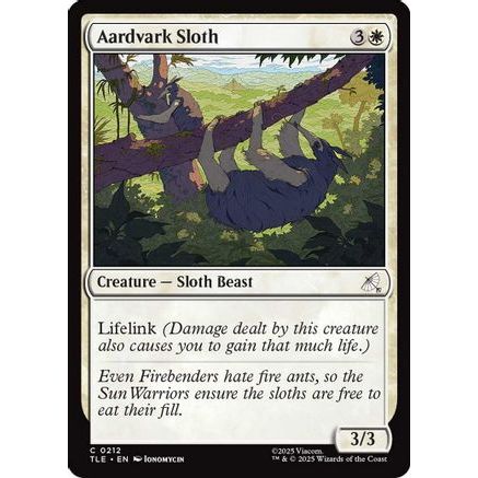 Aardvark Sloth (TLE-212) - Avatar: The Last Airbender: Eternal-Legal