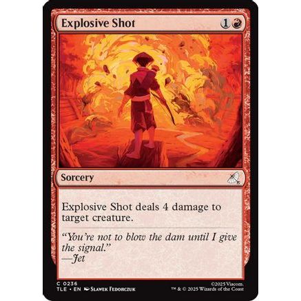 Explosive Shot (TLE-236) - Avatar: The Last Airbender: Eternal-Legal Foil