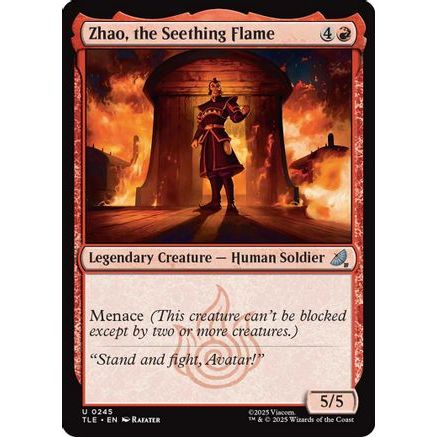 Zhao, the Seething Flame (TLE-245) - Avatar: The Last Airbender: Eternal-Legal Foil