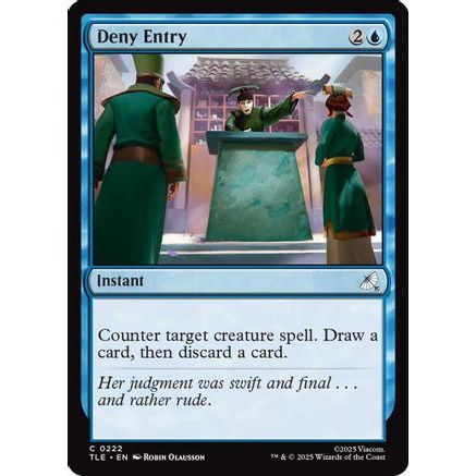 Deny Entry (TLE-222) - Avatar: The Last Airbender: Eternal-Legal Foil
