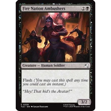 Fire Nation Ambushers (TLE-229) - Avatar: The Last Airbender: Eternal-Legal Foil