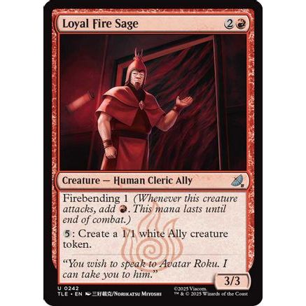 Loyal Fire Sage (TLE-242) - Avatar: The Last Airbender: Eternal-Legal