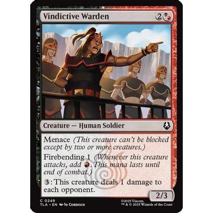 Vindictive Warden (TLA-249) - Avatar: The Last Airbender Foil
