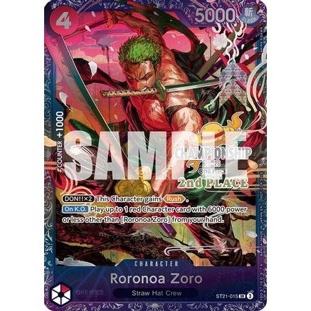 Roronoa Zoro (CS 25-26 2nd Place) (ST21-015) - One Piece Promotion Cards Foil
