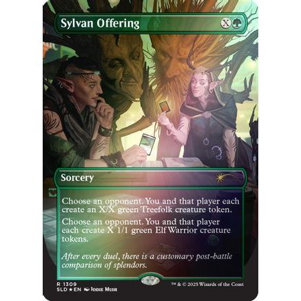 Sylvan Offering (Rainbow Foil) (SLD-1309) - Secret Lair Drop Series Foil