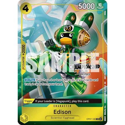 Edison (CS 25-26 Celebration Pack) (OP07-100) - One Piece Promotion Cards Foil