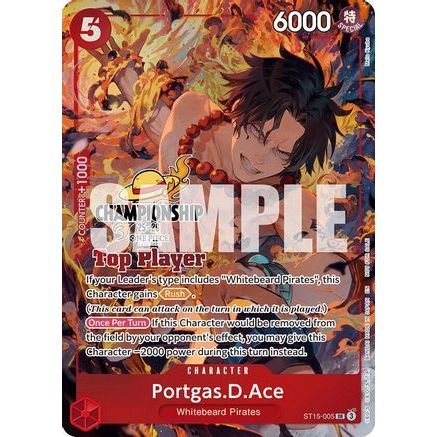 Portgas.D.Ace (CS 25-26 Top Player Pack) (ST15-005) - One Piece Promotion Cards Foil