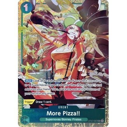 More Pizza!! (Premium Card Collection -Best Selection Vol. 4-) (OP07-037) - One Piece Promotion Cards Foil