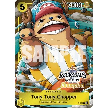 Tony Tony.Chopper (Online Regional Champion Card Set 2025 Vol.2) (P-089) - One Piece Promotion Cards Foil