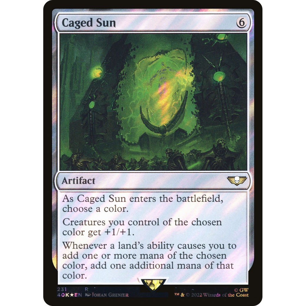 Caged Sun (40K-231) - Warhammer 40,000 Commander Foil