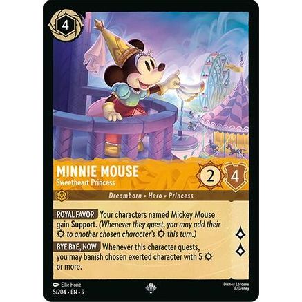 Minnie Mouse - Sweetheart Princess (5/204) - Fabled Cold Foil