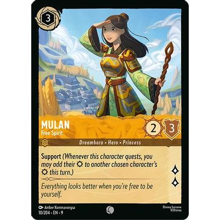 Mulan - Free Spirit (10/204) - Fabled Cold Foil