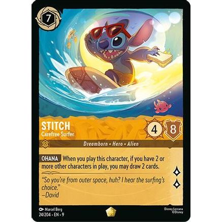 Stitch - Carefree Surfer (24/204) - Fabled Cold Foil
