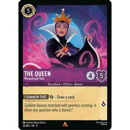 The Queen - Wicked and Vain (35/204) - Fabled Cold Foil