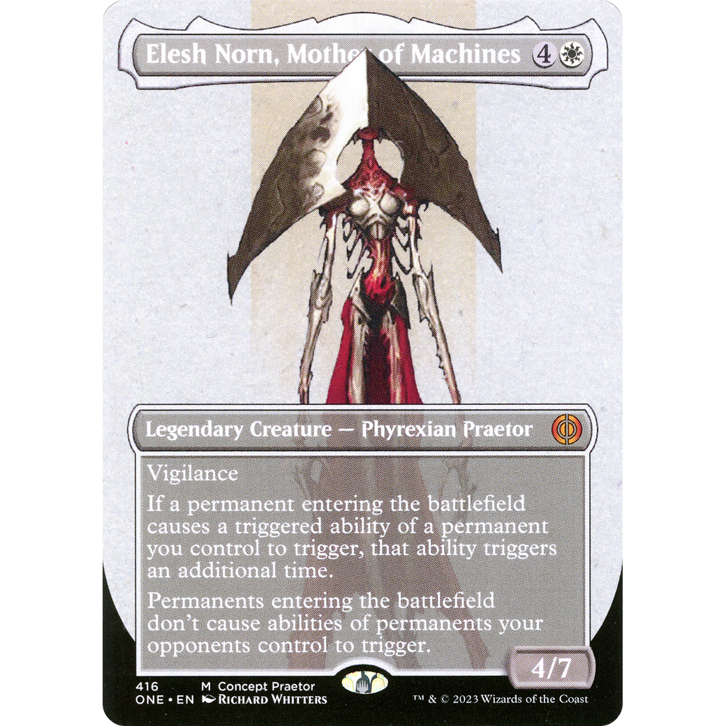Elesh Norn, Mother of Machines (ONE-416) - Phyrexia: All Will Be One (Borderless) Foil