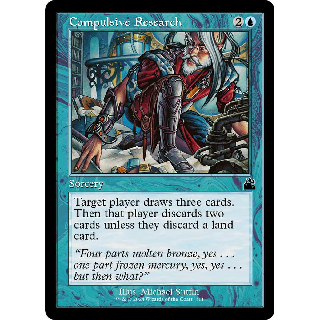 Compulsive Research (RVR-311) - Ravnica Remastered Foil