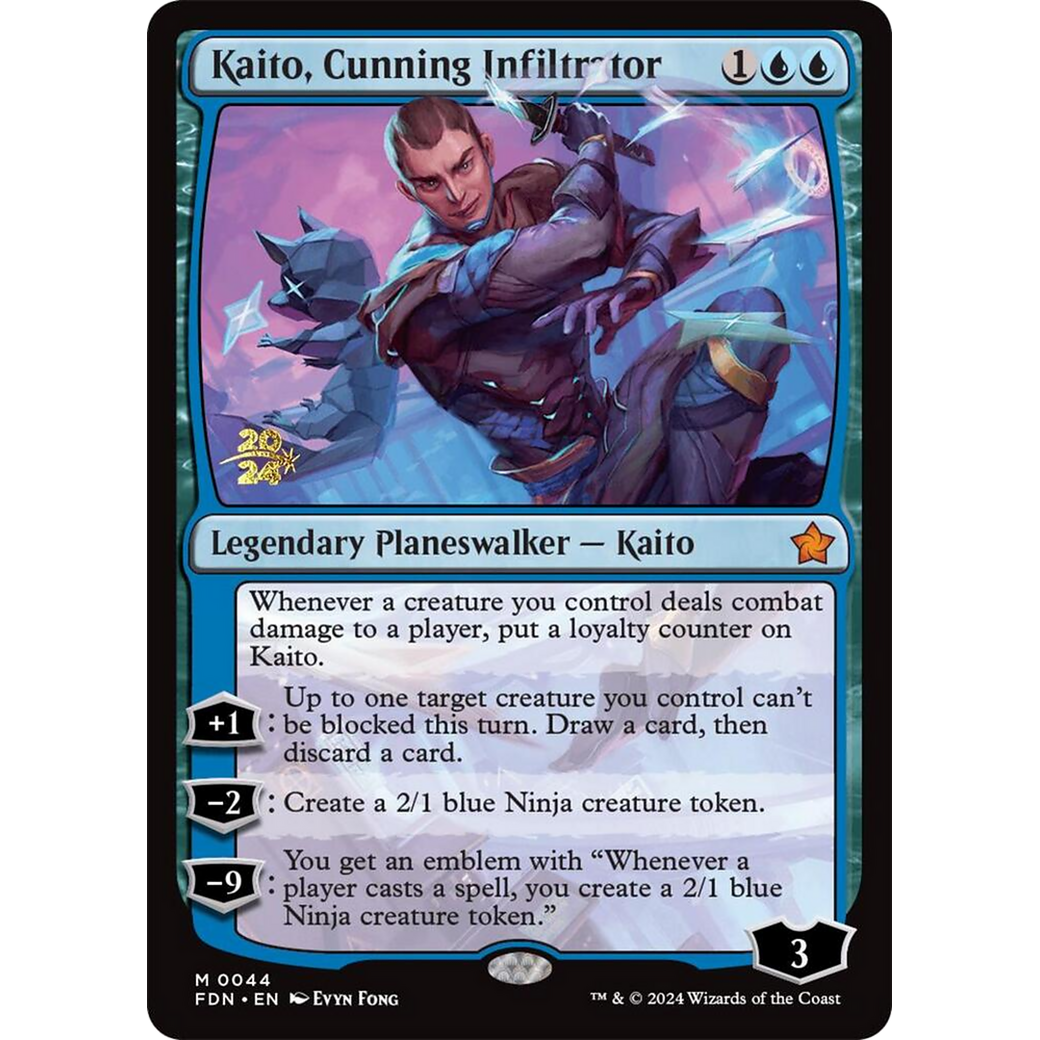 Kaito, Cunning Infiltrator (PRE-44S) - Foundations Promos Foil