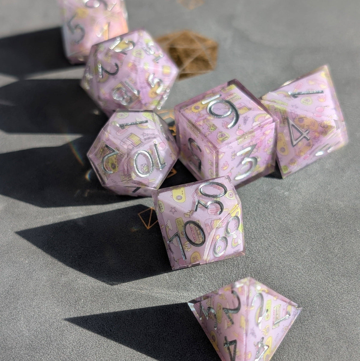 Memory Pop 7-Piece Polyhedral Dice Set