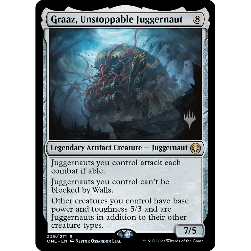 Graaz, Unstoppable Juggernaut (PPONE-229P) - Phyrexia: All Will Be One Promos Foil