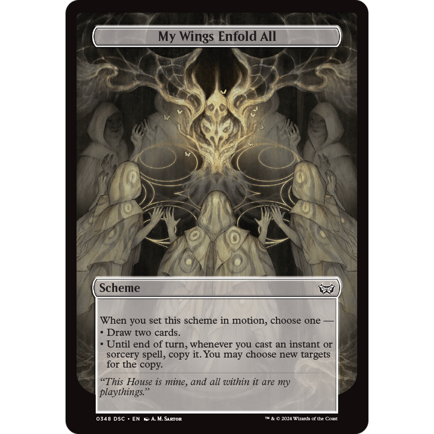 My Wings Enfold All (A:DSC-348) - Duskmourn: House of Horror Commander