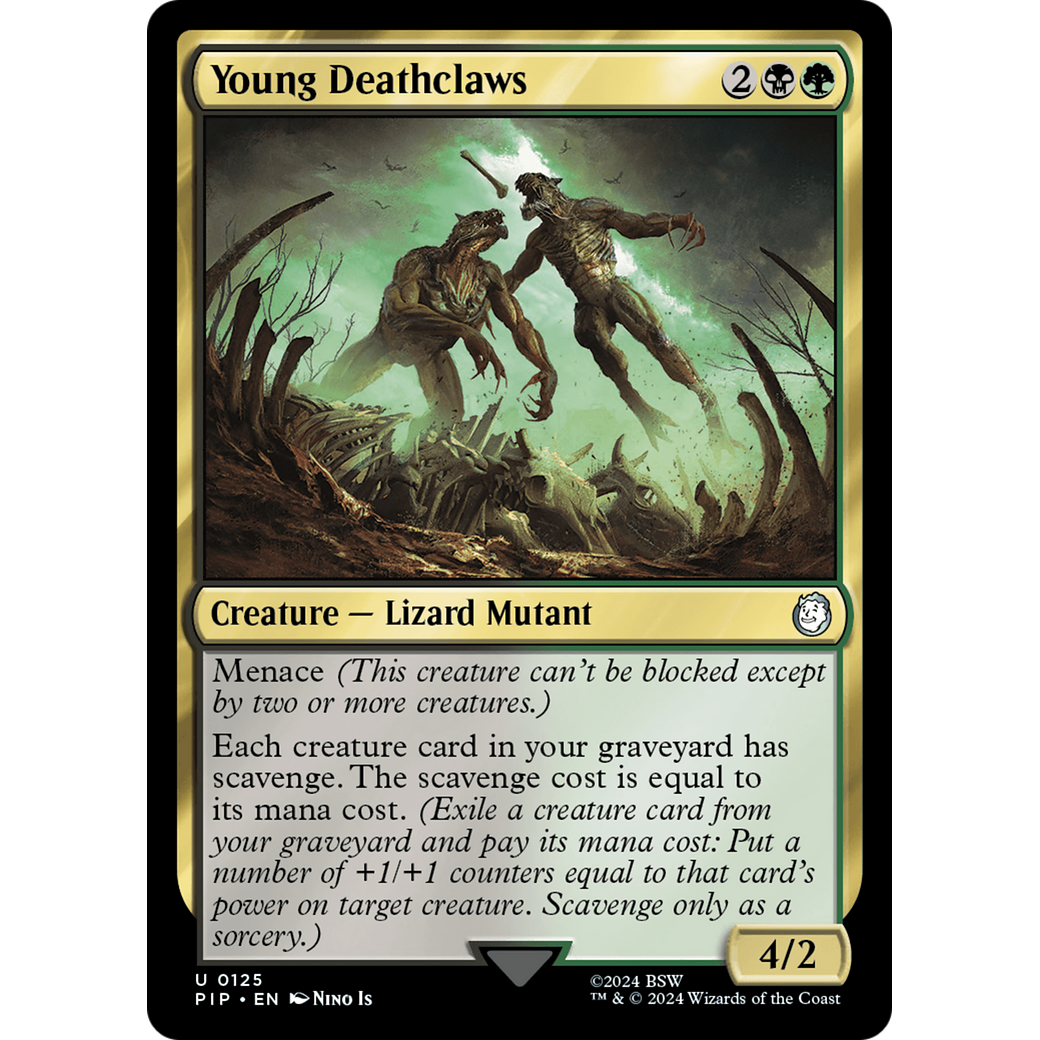 Young Deathclaws (PIP-125) - Fallout Foil