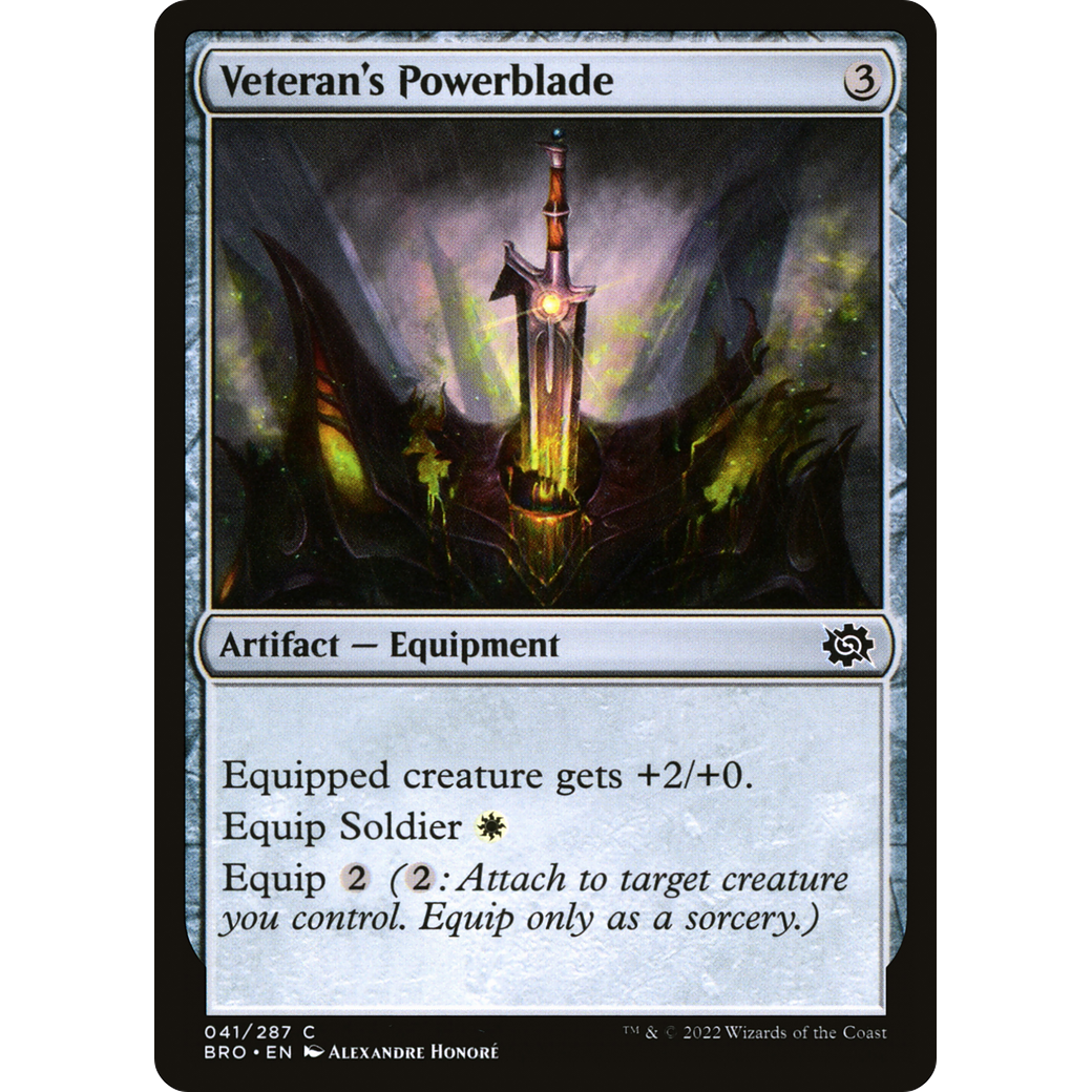 Veteran's Powerblade (BRO-041) - The Brothers' War