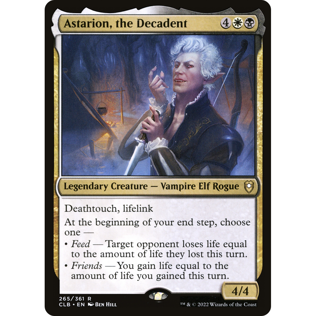 Astarion, the Decadent (CLB-265) - Commander Legends: Battle for Baldur's Gate Foil