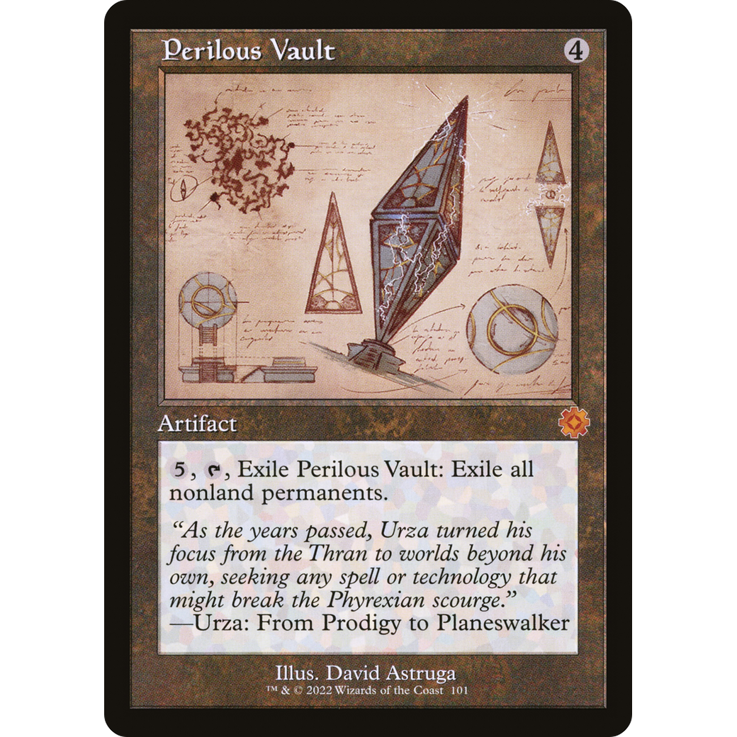 Perilous Vault (Schematic) (BRR-101) - The Brothers' War Retro Artifacts Foil