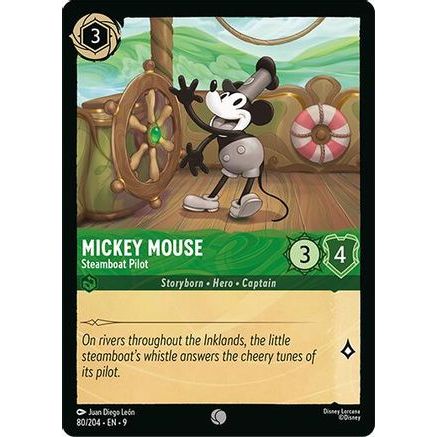 Mickey Mouse - Steamboat Pilot (80/204) - Fabled Cold Foil
