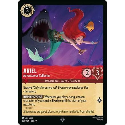 Ariel - Adventurous Collector (107/204) - Fabled Cold Foil