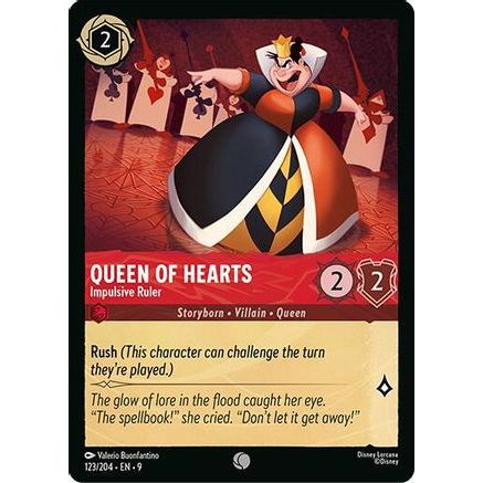 Queen of Hearts - Impulsive Ruler (123/204) - Fabled