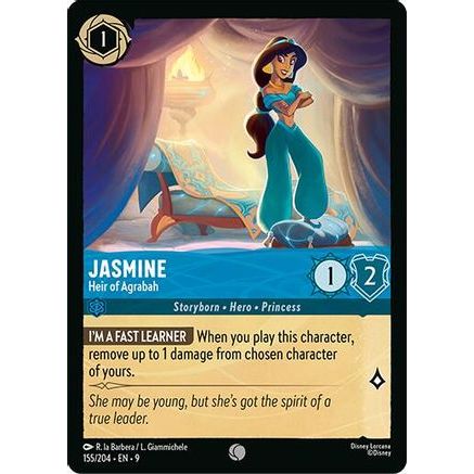 Jasmine - Heir of Agrabah (155/204) - Fabled Cold Foil