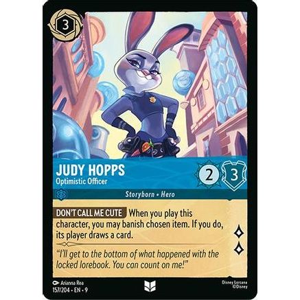 Judy Hopps - Optimistic Officer (157/204) - Fabled Cold Foil