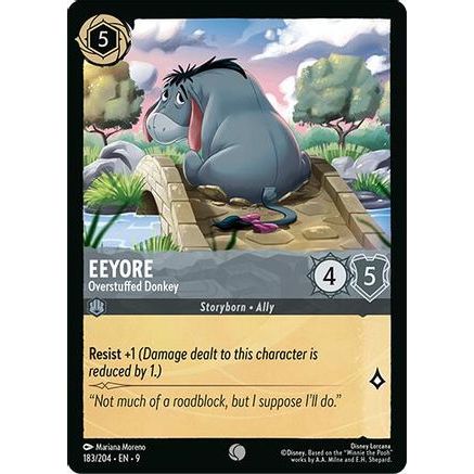 Eeyore - Overstuffed Donkey (183/204) - Fabled Cold Foil