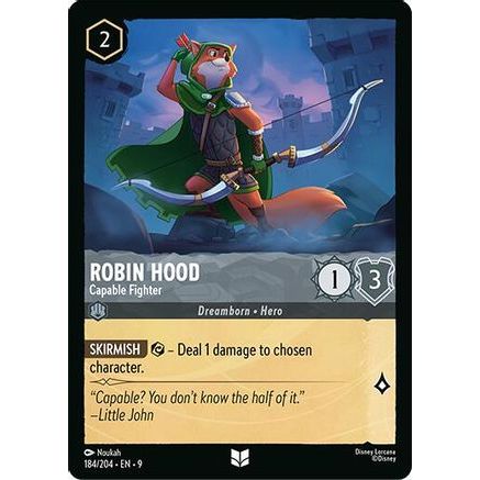 Robin Hood - Capable Fighter (184/204) - Fabled Cold Foil