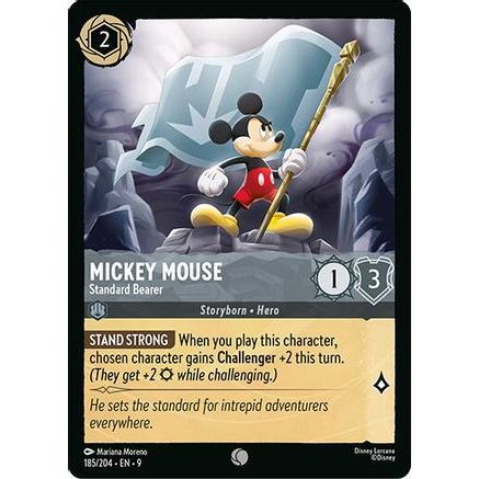 Mickey Mouse - Standard Bearer (185/204) - Fabled Cold Foil