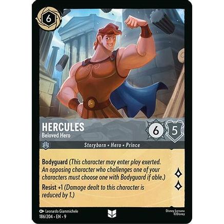Hercules - Beloved Hero (186/204) - Fabled Cold Foil