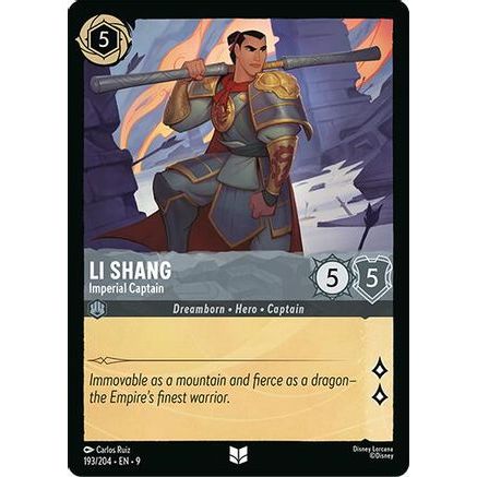 Li Shang - Imperial Captain (193/204) - Fabled