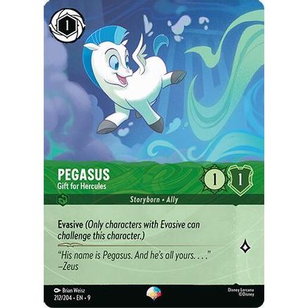 Pegasus - Gift for Hercules (Epic) (212/204) - Fabled Holofoil