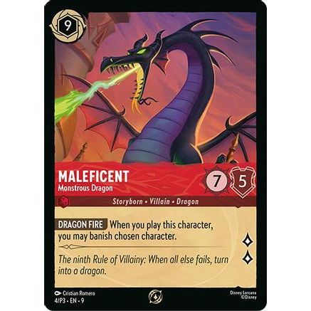 Maleficent - Monstrous Dragon (Store Championship Participant) (4/P3) - Disney Lorcana Promo Cards