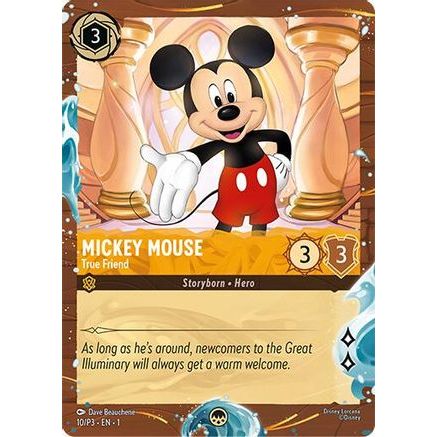 Mickey Mouse - True Friend (Disney Cruise Promo) (10/P3) - Disney Lorcana Promo Cards Holofoil