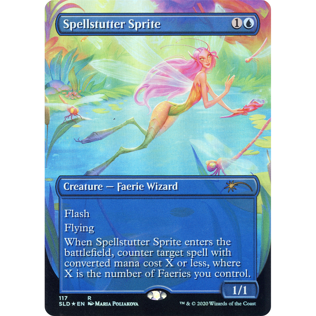 Spellstutter Sprite (SLD-117) - Secret Lair Drop (Borderless) Foil