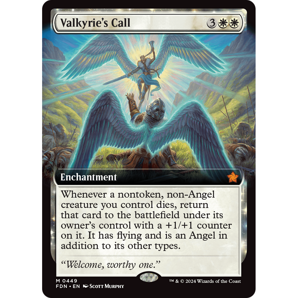 Valkyrie's Call (FDN-449) - Foundations: (Extended Art) Foil