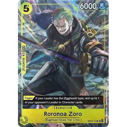 Roronoa Zoro (Illustration Box Vol.3) (OP07-113) - One Piece Promotion Cards Foil