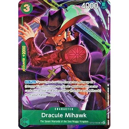 Dracule Mihawk (Illustration Box Vol.4) (ST12-003) - One Piece Promotion Cards Foil