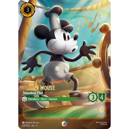 Mickey Mouse - Steamboat Pilot (Enchanted) (231/204) - Fabled Holofoil