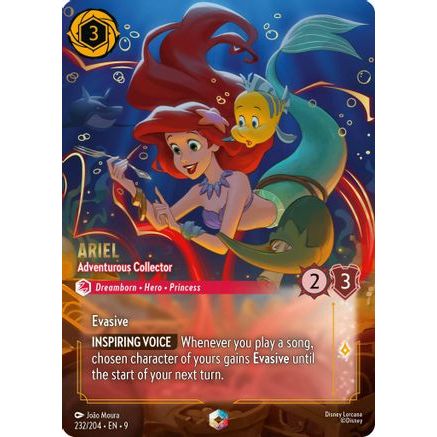 Ariel - Adventurous Collector (Enchanted) (232/204) - Fabled Holofoil