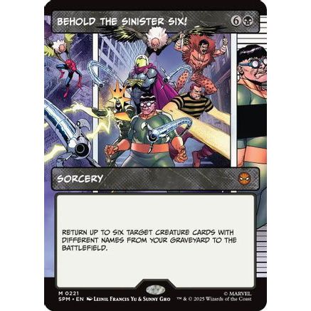 Behold the Sinister Six! (Borderless) (SPM-221) - Marvel's Spider-Man